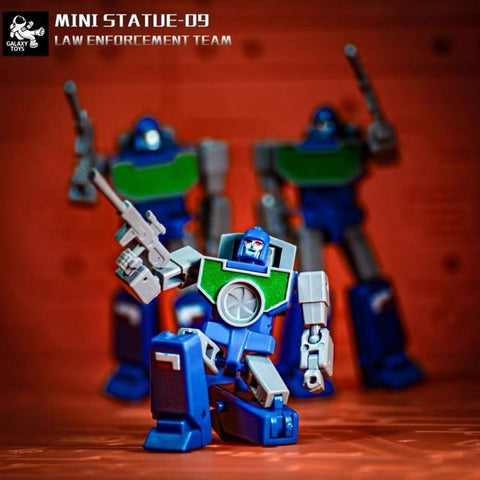 Galaxy Toys Mini09 Mini-09 Law Enforcement Team (Reflector Team) 3-pack 6cm / 2.4"