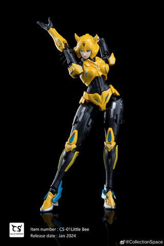 Collection Space CS-01 CS01 Transformable Bishoujo Little Bee (Bumblebee Mecha Girl) 17.5cm / 6.9"