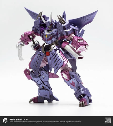 Pangu Toys PT-06 PT06 Flame Blave Storm (Modified Iron Factory EX48 Hannyamaru, Samurai Cyclonus) 15cm / 5.9"