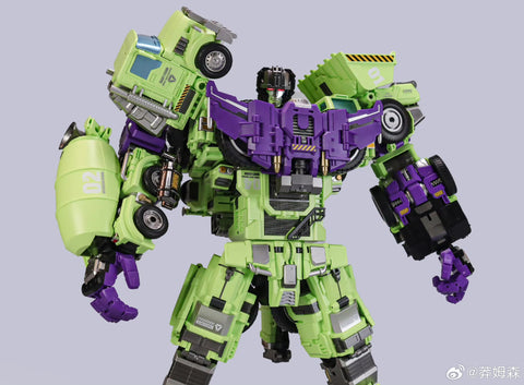 【Pre-Order】Mecha Invasion GLA03 GLA-03 & GLA04 GLA-04 Long Haul & Hook Giant Legion Heavy Builder (Constructors Devastator) Combiner (2 in 1 set) 21.5cm / 8.5"