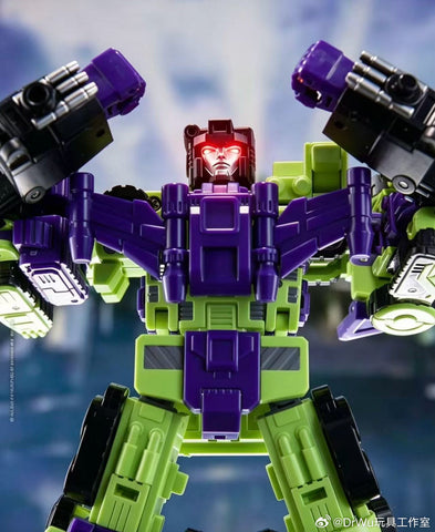 【Pre-Order】Dr.Wu DW-ES03 / ES04 Cyber Mixer Truck / Cyber Excavator (Mixmaster / Scavenger) Devastator Combiner 2 in 1 Set