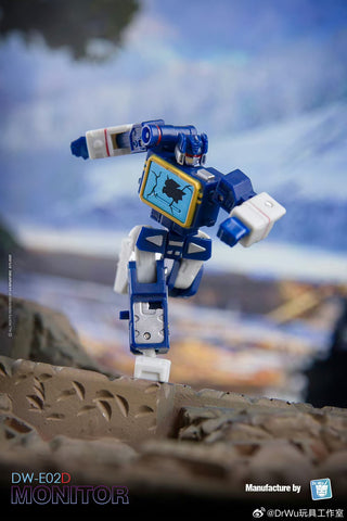 Dr.Wu & Mechanic Studio Extreme Warfare DW-E02D Monitor (Soundwave) / DW-E16D Sound Master (Blaster) Core Class Battle Damaged Version 2 in 1 set 6cm / 2.4"