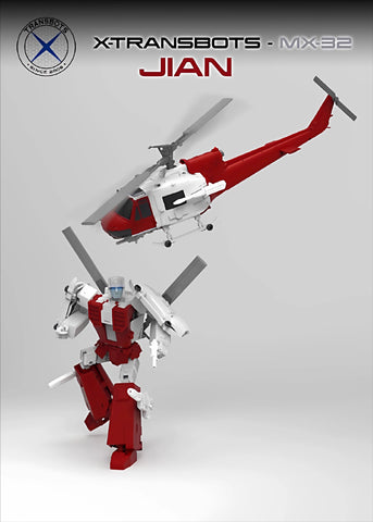XTransbots MX-32 MX32 Jian (Blades, Defensor Combiner) 20.5cm / 8"