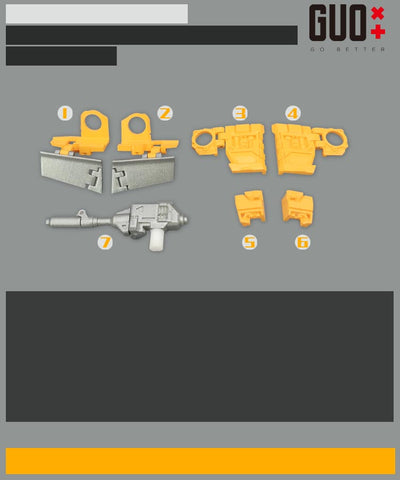 Go Better Studio GX-61 / GX-18U / GX-08U GX61 / GX18U / GX08U Upgrade Kit / Gap fillers for Generations Selects Legacy United Autobots Hound / Sunstreak / Wheeljack Upgrade Kit