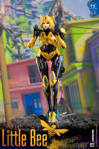 Collection Space CS-01 CS01 Transformable Bishoujo Little Bee (Bumblebee Mecha Girl) 17.5cm / 6.9"