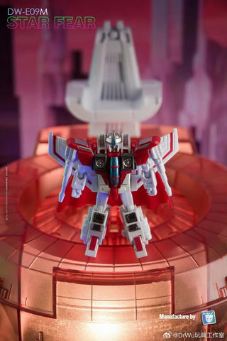 Dr.Wu & Mechanic Studio Extreme Warfare DW-E09M DWE09M Star Fear (Starscream SG White Version ) with cronation kit 6cm / 2.4"