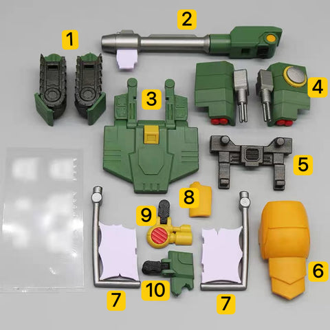 ZX Studio ZX-18 ZX18 Upgrade Kit & Weapon set for Legacy United Doom'N Destruction Bludgeon Upgrade Kit