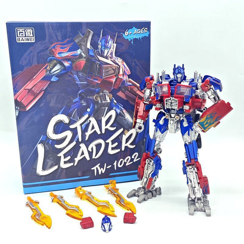 4th party BW BAIWEI TW1022EX Optimus Prime (Modified KO SS32 / SS44) & Weapon Set Refned Painting Version 17.5cm / 6.9"