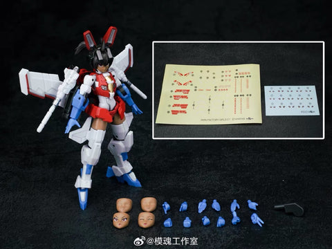 Iron Factory IF G-01 G01 Girls 01 Starwing Starscream Animed Figure（Mecha Girl Starscream) Non Transformable