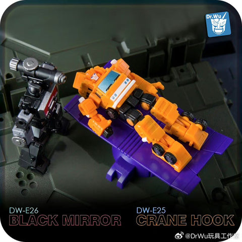 Dr.Wu & Mechanic Studio Extreme Warfare 4 Sets DW-E25 Crane Hook / E26 Black Mirror / E27 Microscope / E28 Grapple Hook (Grapple / Magnificus / Perceptor / Hauler) fit to Earthrise Titan Class 2 in 1 set 4.5cm