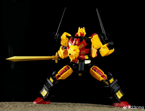 4th Party No Brand NB TV01  TV-01 Deformation Lion (Razorclaw, Predaking Combiner) 13.5cm / 5.3"