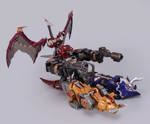 4th Party Explosion Model (Zhalie Model) ZL01 ZL-01 KO Flame Toys Mighty Morphin Power Rangers Dino Megazord 25cm