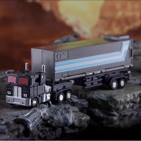 Dr.Wu & Mechanic Studio Extreme Warfare DW-E04B DWE04B Prime Commander (Optimus Prime)  w/ convoy Legends Class (Core Class) fit to Earthrise Titan Class  Black Version 6cm / 2.4"