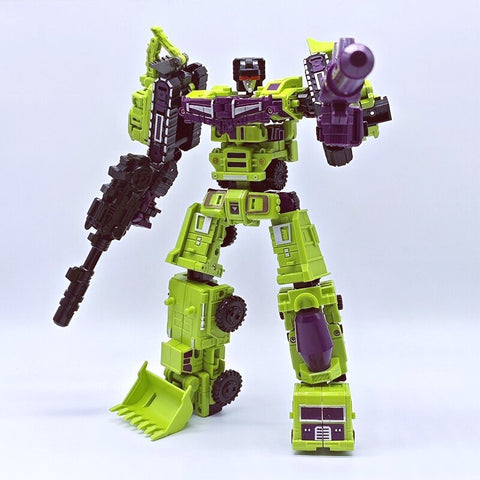 【Loose Pack】4th Party Xingjiang ST10 ST-10 6 in 1 Set KO DX9 Hulkie ( Devastator Combiner ) 29cm / 11.5"