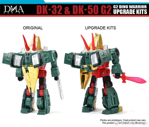 DNA Design DK-32 & DK-50 DK32&DK50 for G2 Dino Warrior (G2 Slag & Snarl) Upgrade Kits