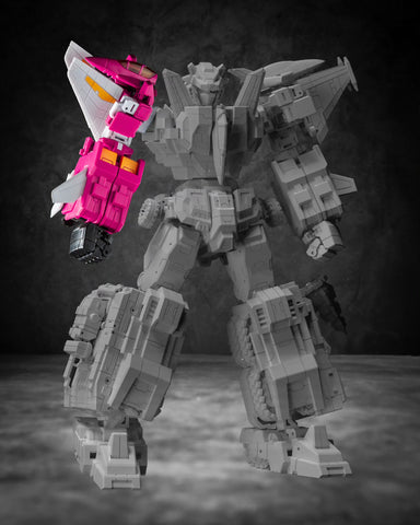 【Pre-Order】Iron Factory IF EX-66 EX66 IDW Blade of Halphas, Vineakaiser (Guyhawk, Breastforce Liokaiser Combiner) 10cm / 4"