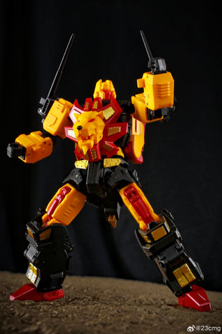 4th Party No Brand NB TV01  TV-01 Deformation Lion (Razorclaw, Predaking Combiner) 13.5cm / 5.3"