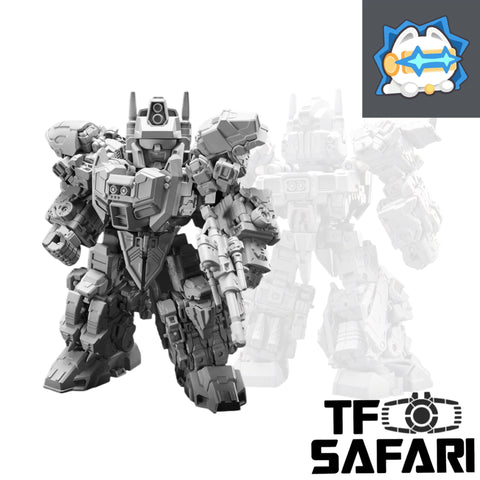 【Pre-Order】 Machinecat-Toys Machine Cat Toys (JiGuangMao Toy) Steel Kiddy Party MCT-C02 Ferocy B-Robo (G1 Abominus Combiner 5 in 1 Set) 17cm / 6.7"