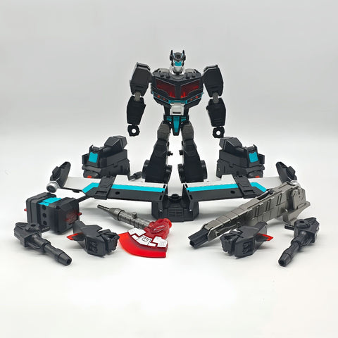 4th party BW BAIWEI TW1036B TW-1036B Black Maintainence Project Team Leader ( Modified KO 08 Animated Voyager Nemesis Prime) Black Version 18cm / 7"