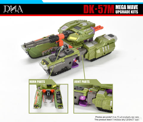 DNA Design DK-57M DK57M Upgrade Kits for Legacy United Armada Universe Megatron / Mega Wave