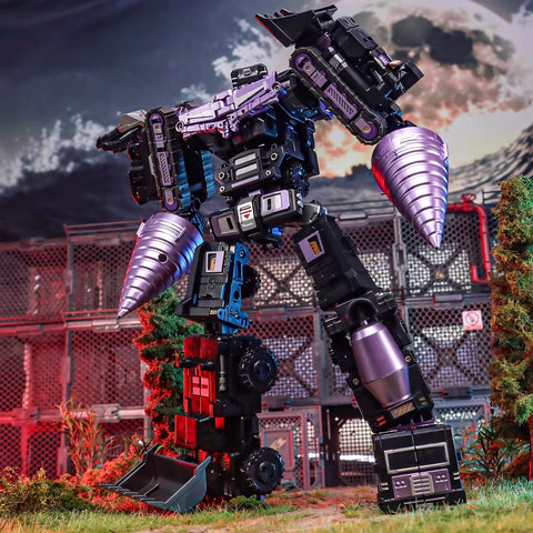 4th Party Xingjiang ST10B ST-10B 6 in 1 Set KO DX9 Hulkie ( Devastator Combiner ) Black Version 29cm / 11.5" (Copy)