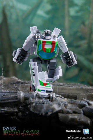 Dr.Wu & Mechanic Studio Extreme Warfare 4 Sets DW-E30 Iron Jack (Wheeljack) / DW-E24M Firefighters (Inferno SG Shattered Glass)  2 in 1 set 4.5cm