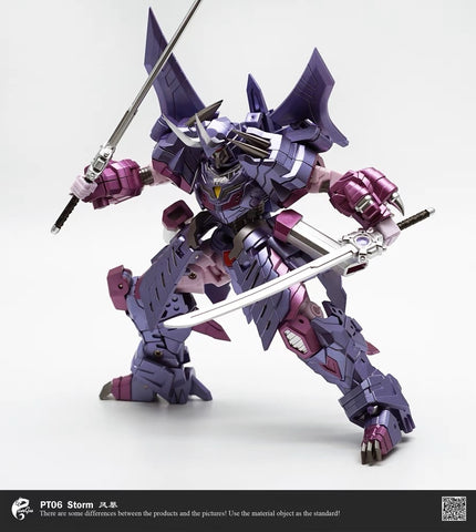 Pangu Toys PT-06 PT06 Flame Blave Storm (Modified Iron Factory EX48 Hannyamaru, Samurai Cyclonus) 15cm / 5.9"