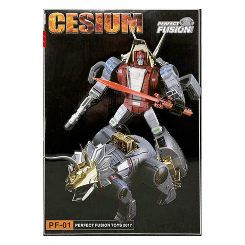 Perfect Fusion (FansToys) PF-01 PF01 Cesium (Slag, Dinobot) Reissue Version 27cm / 10.7"