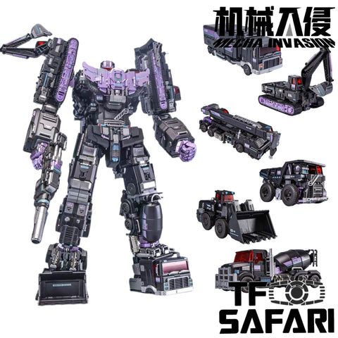 Mecha Invasion GLA01-07B Construct Titan (Constructors Devastator) Combiner (6 in 1 set)