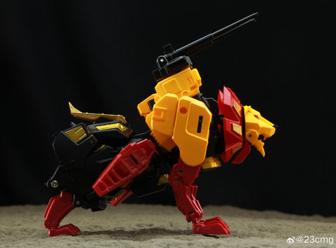 4th Party No Brand NB TV01  TV-01 Deformation Lion (Razorclaw, Predaking Combiner) 13.5cm / 5.3"