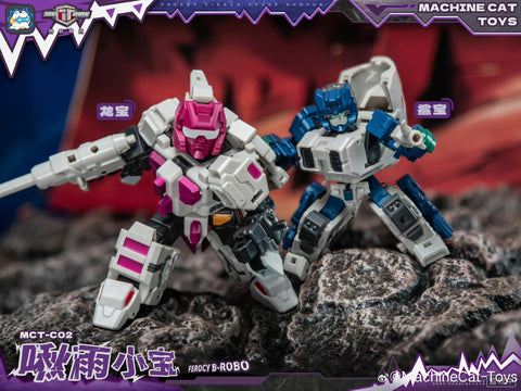 【Pre-Order】 Machinecat-Toys Machine Cat Toys (JiGuangMao Toy) Steel Kiddy Party MCT-C02 Ferocy B-Robo (G1 Abominus Combiner 5 in 1 Set) 17cm / 6.7"