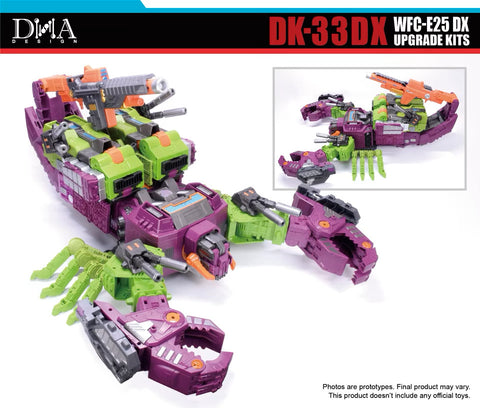 DNA Design DK-33DX DK33DX for WFC-E25 DX (Earthrise Titan Scorponok) Upgrade Kits