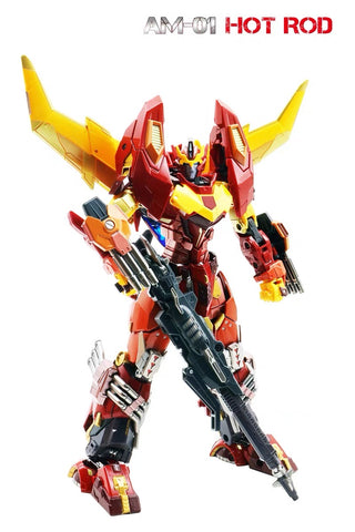 4th Party NB No Brand AM-01 AM01 (KO AMT01 AMT-01 Adamas Machina Rodimus Prime Hot Rod) 23cm / 9"
