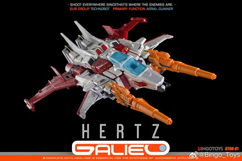【Pre-Order】Bingo Toys BingoToys BT08-01 BT-0801 BT0801 Hertz Galileo Combiner (IDW Strafe / Technobots Computron) 25cm / 9.8"