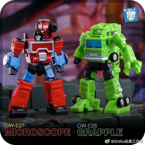 Dr.Wu & Mechanic Studio Extreme Warfare 4 Sets DW-E25 Crane Hook / E26 Black Mirror / E27 Microscope / E28 Grapple Hook (Grapple / Magnificus / Perceptor / Hauler) fit to Earthrise Titan Class 2 in 1 set 4.5cm