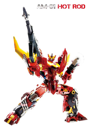 4th Party NB No Brand AM-01 AM01 (KO AMT01 AMT-01 Adamas Machina Rodimus Prime Hot Rod) 23cm / 9"