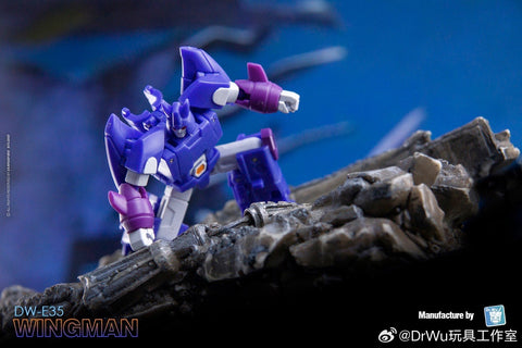 【Pre-Order】Dr.Wu & Mechanic Studio Extreme Warfare DW-E35 Wingman (Cyclonus) / DW-E34 Wasp (Bumblebee)  2 in 1 set 4.5cm (Copy)