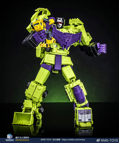 Magic Square MS Toys Constructor Devastator MS-B37A/38A MS-B39A/40A MS-B41A/B42ACombiner 3 sets Combo Repainted Version 25cm / 9.85"