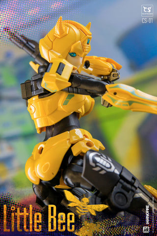 Collection Space CS-01 CS01 Transformable Bishoujo Little Bee (Bumblebee Mecha Girl) 17.5cm / 6.9"