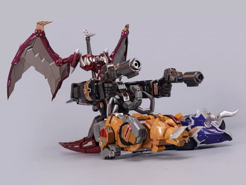 4th Party Explosion Model (Zhalie Model) ZL01 ZL-01 KO Flame Toys Mighty Morphin Power Rangers Dino Megazord 25cm
