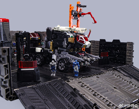 4th Party No Brand POP01B POP-01B Original Optimus Prime (KO Diaclone DA65 Battle Convoy Black Version) 18.5cm / 7.3"