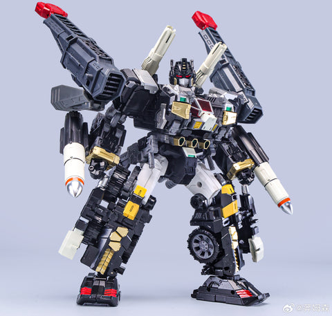 4th Party No Brand POP01B POP-01B Original Optimus Prime (KO Diaclone DA65 Battle Convoy Black Version) 18.5cm / 7.3"