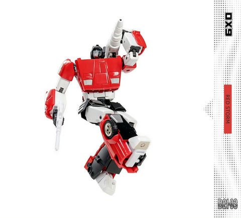 DX9 Toys D21 D-21 D21-03 Red Storm (Sideswipe G1 MP 2.0) 18cm / 7"