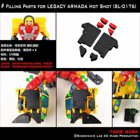 Shockwave Lab SL176 SL-176 Upgrade Kit for Legacy Evolution Armada Universe Hot Shot Upgrade Kit