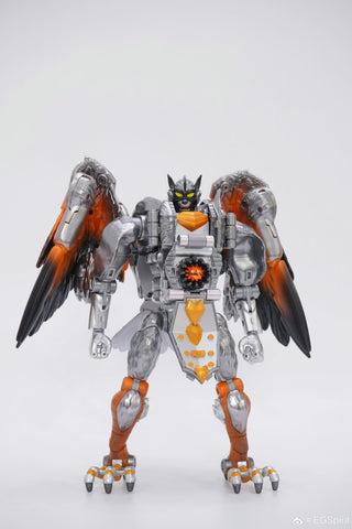 Transart TA BWM-12 BWM12 Wing Wolf Combatant Lightning (BW Beast Wars Maximals Silverbolt) 18.5cm / 7.3"