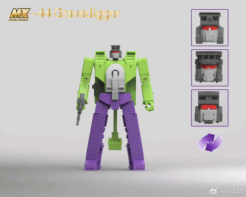 XTransbots MX-44 Gravedigger (Scavenger, Devastator Combiner)  X-transbots 22cm / 8.7"