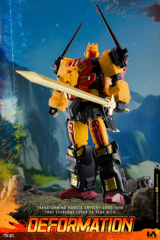 4th Party No Brand NB TV01  TV-01 Deformation Lion (Razorclaw, Predaking Combiner) 13.5cm / 5.3"