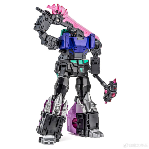 NA Newage H72B H-72B Typhon (Ankylosaurus Dinobot Volcanicus Combiner) New Age SG Shattered Glass Version 16cm / 6.3“