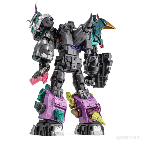 NA Newage H72B H-72B Typhon (Ankylosaurus Dinobot Volcanicus Combiner) New Age SG Shattered Glass Version 16cm / 6.3“