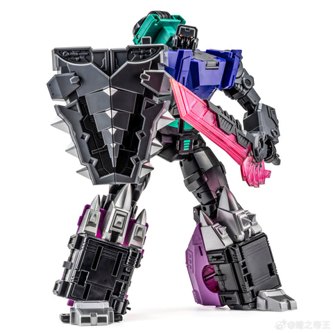 NA Newage H72B H-72B Typhon (Ankylosaurus Dinobot Volcanicus Combiner) New Age SG Shattered Glass Version 16cm / 6.3“